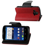 REIKO ZTE OVERTURE 3-IN-1 WALLET CASE IN RED