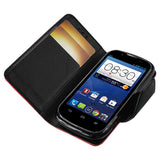 REIKO ZTE OVERTURE 3-IN-1 WALLET CASE IN RED