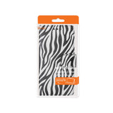 REIKO IPHONE 6 PLUS 3-IN-1 ANIMAL ZEBRA PRINT WALLET CASE IN BLACK