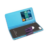 REIKO IPHONE 6 PLUS 3-IN-1 ANIMAL ZEBRA PRINT WALLET CASE IN PURPLE