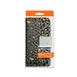 REIKO IPHONE SE/ 5S/ 5 3-IN-1 ANIMAL LEOPARD PRINT WALLET CASE IN SILVER