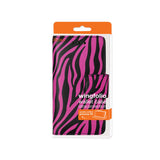 REIKO IPHONE SE/ 5S/ 5 3-IN-1 ANIMAL ZEBRA PRINT WALLET CASE IN HOT PINK