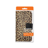 REIKO SAMSUNG GALAXY NOTE 4 3-IN-1 ANIMAL LEOPARD PRINT WALLET CASE IN BROWN