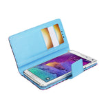 REIKO SAMSUNG GALAXY NOTE 4 3-IN-1 ANIMAL LEOPARD PRINT WALLET CASE IN PURPLE