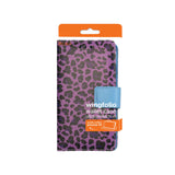 REIKO SAMSUNG GALAXY NOTE 4 3-IN-1 ANIMAL LEOPARD PRINT WALLET CASE IN PURPLE