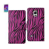 REIKO SAMSUNG GALAXY NOTE 4 3-IN-1 ANIMAL ZEBRA PRINT WALLET CASE IN HOT PINK
