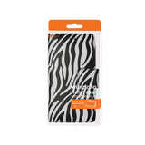 REIKO SAMSUNG GALAXY S6 EDGE 3-IN-1 ANIMAL ZEBRA PRINT WALLET CASE IN BLACK