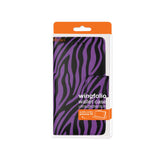 REIKO SAMSUNG GALAXY S6 EDGE 3-IN-1 ANIMAL ZEBRA PRINT WALLET CASE IN PURPLE