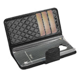 REIKO LG LEON RHOMBUS WALLET CASE IN BLACK