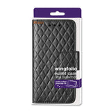 REIKO LG LEON RHOMBUS WALLET CASE IN BLACK