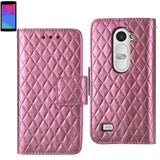 REIKO LG LEON RHOMBUS WALLET CASE IN HOT PINK