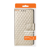 REIKO SAMSUNG GALAXY S6 EDGE PLUS RHOMBUS WALLET CASE IN CHAMPAGNE