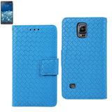 REIKO SAMSUNG GALAXY NOTE EDGE BRAIDED WALLET CASE IN BLUE