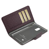 REIKO SAMSUNG GALAXY NOTE EDGE BRAIDED WALLET CASE IN BROWN