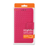 REIKO SAMSUNG GALAXY NOTE EDGE BRAIDED WALLET CASE IN HOT PINK