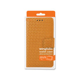 REIKO SAMSUNG GALAXY NOTE EDGE BRAIDED WALLET CASE IN YELLOW