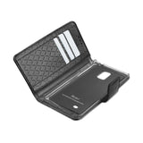 REIKO SAMSUNG GALAXY NOTE EDGE RHOMBUS WALLET CASE IN BLACK