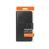 REIKO SAMSUNG GALAXY NOTE EDGE RHOMBUS WALLET CASE IN BLACK