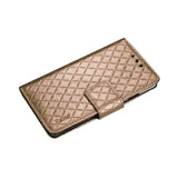 REIKO SAMSUNG GALAXY NOTE 4 RHOMBUS WALLET CASE IN CHAMPAGNE