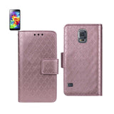 REIKO SAMSUNG GALAXY S5 RHOMBUS WALLET CASE IN PINK
