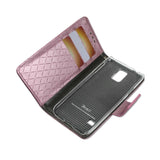 REIKO SAMSUNG GALAXY S5 RHOMBUS WALLET CASE IN PINK