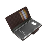 REIKO SAMSUNG GALAXY S6 BRAIDED WALLET CASE IN BROWN