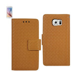 REIKO SAMSUNG GALAXY S6 BRAIDED WALLET CASE IN YELLOW