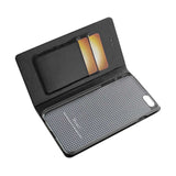 REIKO IPHONE 6 PLUS FLIP FOLIO CASE WITH CARD HOLDER IN BLACK