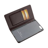 REIKO IPHONE 6 PLUS FLIP FOLIO CASE WITH CARD HOLDER IN BROWN