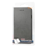 REIKO IPHONE 6 PLUS FLIP FOLIO CASE WITH CARD HOLDER IN GRAY