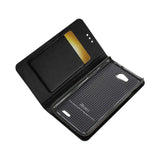 REIKO LG L90 FLIP FOLIO CASE WITH CARD HOLDER IN BLACK