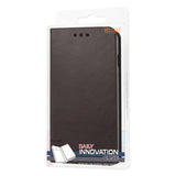 REIKO LG L90 FLIP FOLIO CASE WITH CARD HOLDER IN BROWN