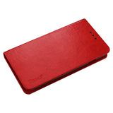 REIKO LG L90 FLIP FOLIO CASE WITH CARD HOLDER IN RED