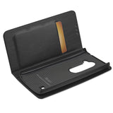 REIKO LG LEON FLIP FOLIO CASE WITH CARD HOLDER IN BLACK