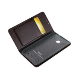 REIKO NOKIA LUMIA 635 FLIP FOLIO CASE WITH CARD HOLDER IN BROWN