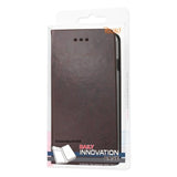 REIKO SAMSUNG GALAXY ALPHA FLIP FOLIO CASE WITH CARD HOLDER IN BROWN