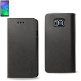 REIKO SAMSUNG GALAXY ALPHA FLIP FOLIO CASE WITH CARD HOLDER IN GRAY
