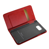 REIKO SAMSUNG GALAXY ALPHA FLIP FOLIO CASE WITH CARD HOLDER IN RED