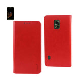 REIKO SAMSUNG GALAXY S5 ACTIVE FLIP FOLIO CASE WITH CARD HOLDER IN RED