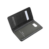 REIKO SAMSUNG GALAXY S6 FLIP FOLIO CASE WITH CARD HOLDER IN BLACK
