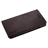 REIKO ZTE GRAND X FLIP FOLIO CASE WITH CARD HOLDER IN BROWN