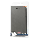 REIKO ZTE GRAND X FLIP FOLIO CASE WITH CARD HOLDER IN GRAY