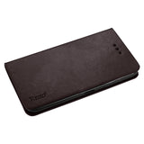 REIKO ZTE GRAND X MAX FLIP FOLIO CASE WITH CARD HOLDER IN BROWN