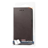 REIKO ZTE GRAND X MAX FLIP FOLIO CASE WITH CARD HOLDER IN BROWN