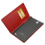 REIKO ZTE GRAND X MAX FLIP FOLIO CASE WITH CARD HOLDER IN RED