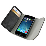 REIKO IPHONE SE/ 5S/ 5 STUDS WALLET CASE IN BLACK