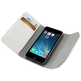 REIKO IPHONE SE/ 5S/ 5 STUDS WALLET CASE IN WHITE