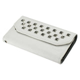 REIKO IPHONE SE/ 5S/ 5 STUDS WALLET CASE IN WHITE
