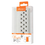 REIKO IPHONE SE/ 5S/ 5 STUDS WALLET CASE IN WHITE