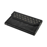 REIKO SAMSUNG GALAXY NOTE 3 STUDS WALLET CASE IN BLACK